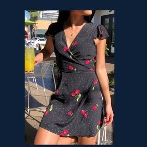 Cherry Wrap Dress